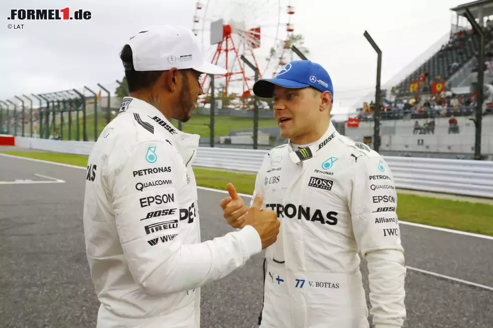 Foto zur News: Lewis Hamilton (Mercedes) und Valtteri Bottas (Mercedes)