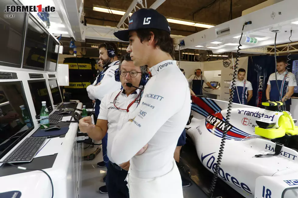 Foto zur News: Lance Stroll (Williams) und Luca Baldisserri