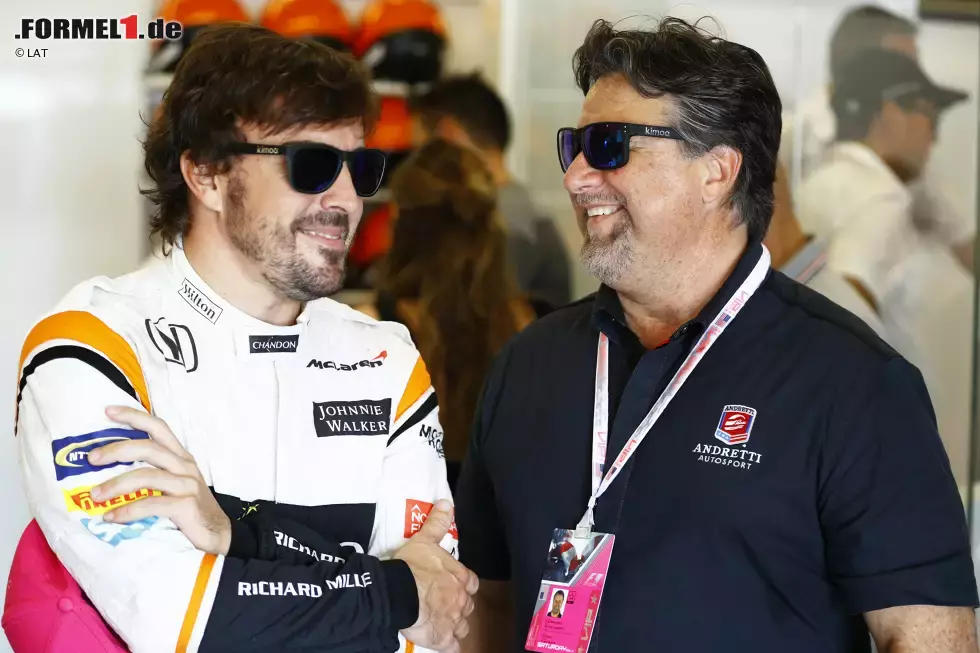 Foto zur News: Fernando Alonso (McLaren) und Michael Andretti