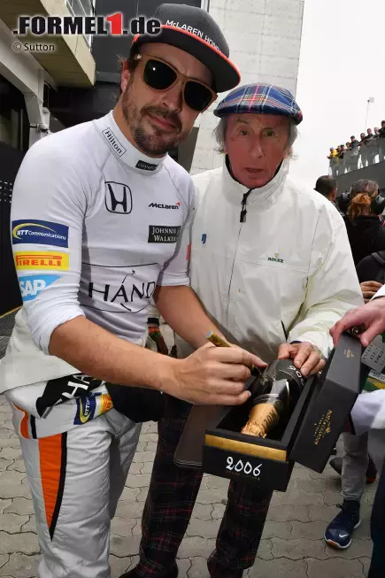 Foto zur News: Fernando Alonso (McLaren) und Jackie Stewart