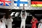 Foto zur News: Valtteri Bottas (Mercedes), Lewis Hamilton (Mercedes) und Sebastian Vettel (Ferrari)