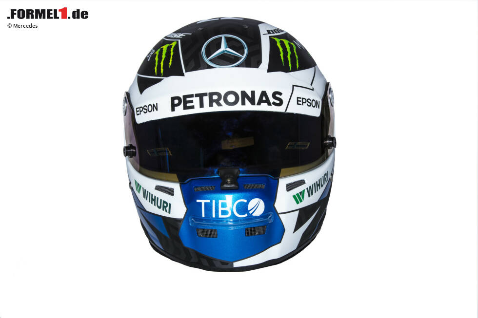 Foto zur News: Helm von Valtteri Bottas (Mercedes)