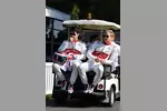 Foto zur News: Charles Leclerc (Sauber) und Marcus Ericsson (Sauber)