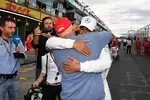 Foto zur News: Lewis Hamilton (Mercedes) und Niki Lauda