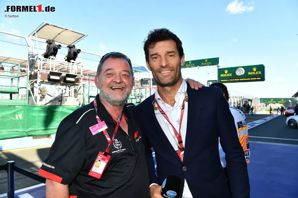 Foto zur News: Paul Stoddart und Mark Webber