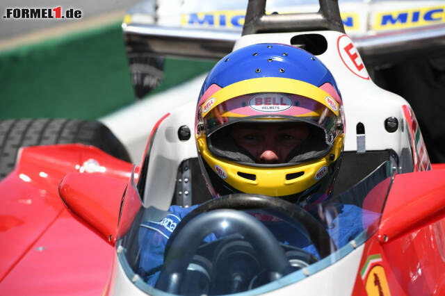 Foto zur News: Emotionaler Moment in Kanada: Jacques Villeneuve im Auto seines Vaters Gilles, einem Ferrari 312 T3 aus dem Jahr 1978