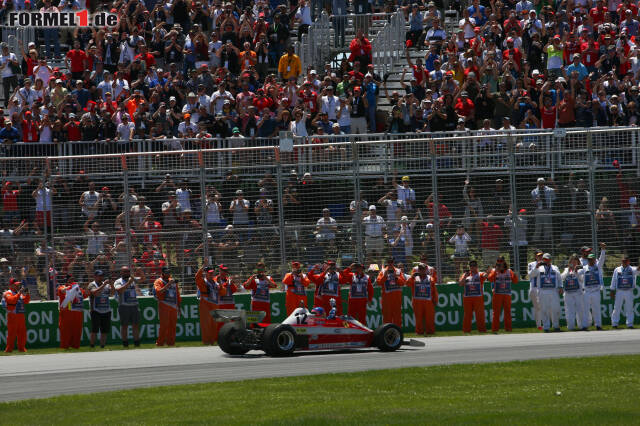 Foto zur News: Emotionaler Moment in Kanada: Jacques Villeneuve im Auto seines Vaters Gilles, einem Ferrari 312 T3 aus dem Jahr 1978