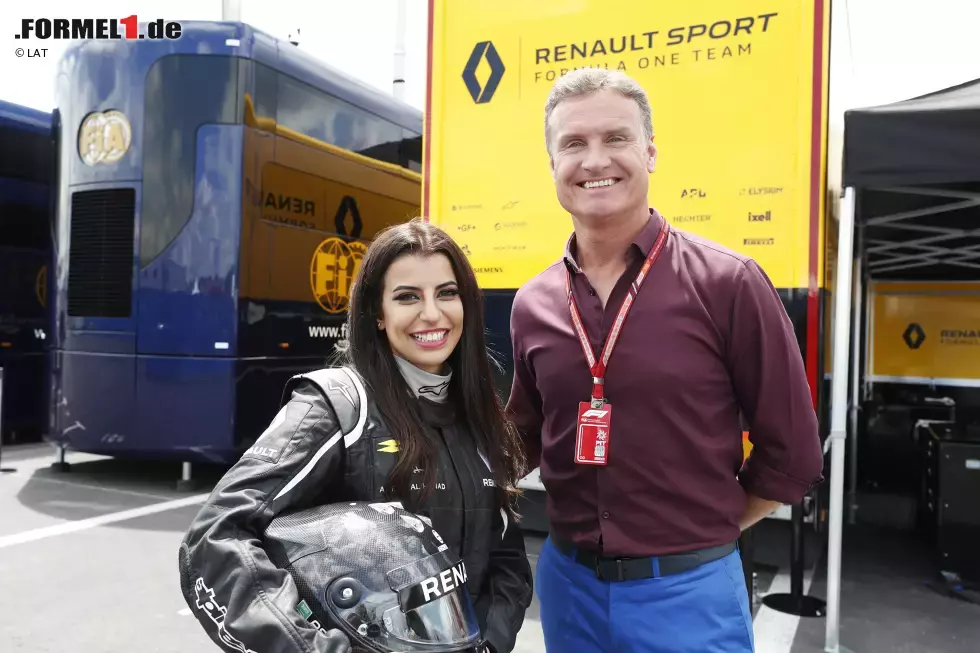 Foto zur News: Aseel Al Hamad (Saudi-Arabien) und David Coulthard