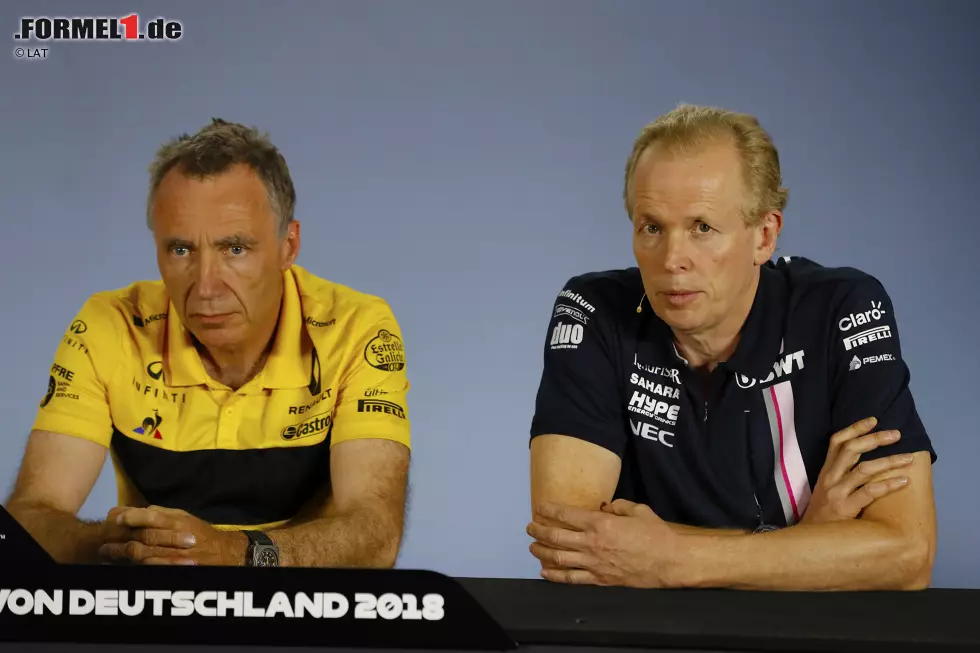 Foto zur News: Bob Bell (Renault) und Andy Green (Force India)