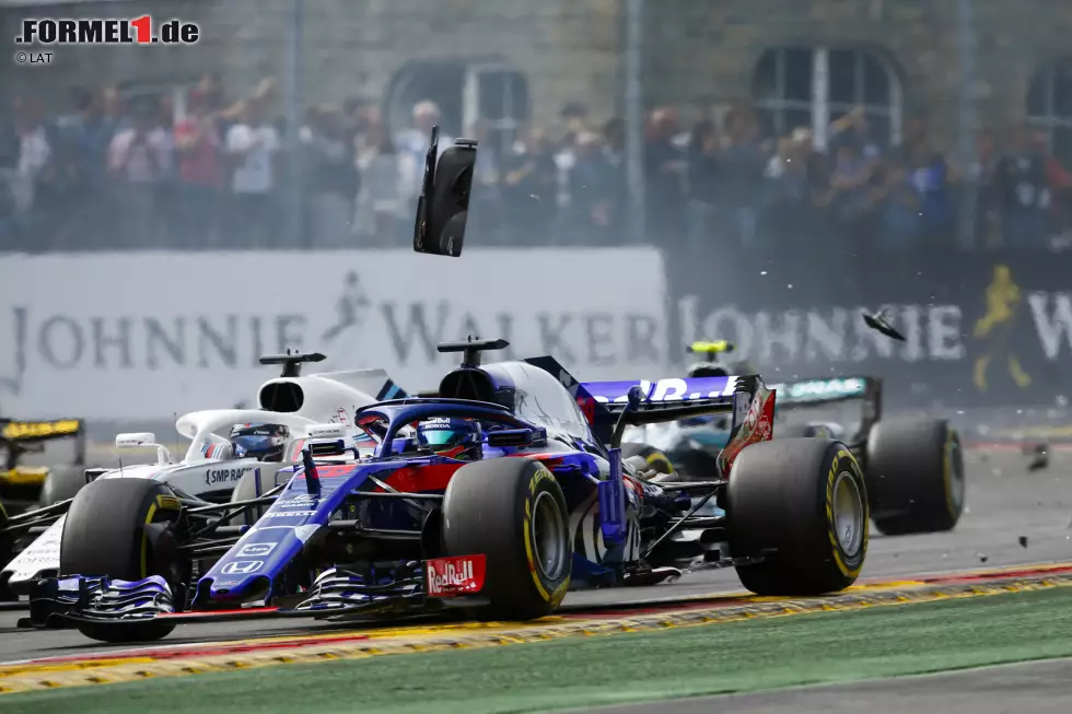 Foto zur News: Brendon Hartley (Toro Rosso) und Lance Stroll (Williams)