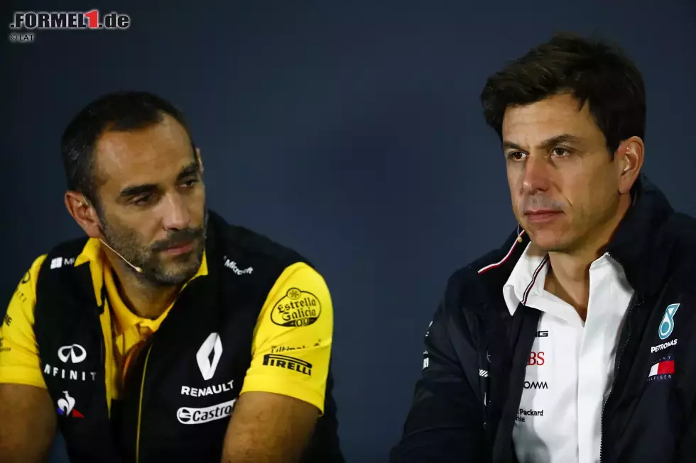 Foto zur News: Cyril Abiteboul und Toto Wolff