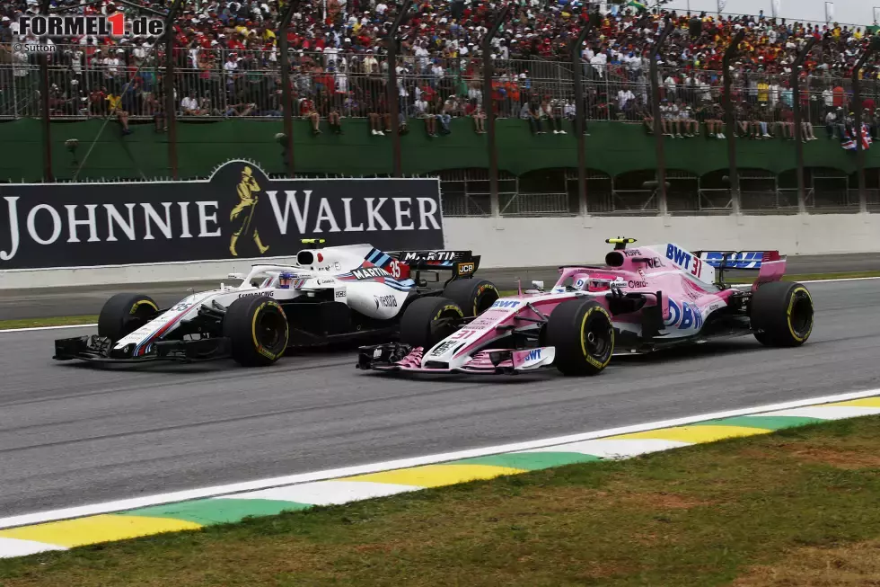 Foto zur News: Sergei Sirotkin (Williams) und Esteban Ocon (Racing Point)