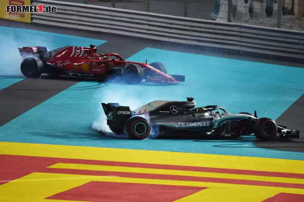 Foto zur News: Lewis Hamilton (Mercedes) und Sebastian Vettel (Ferrari)