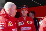 Foto zur News: Jock Clear und Sebastian Vettel (Ferrari)