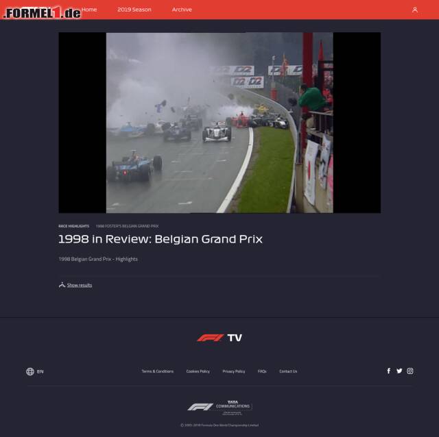 Foto zur News: Grund #9: Das erweiterte F1-TV-Archiv