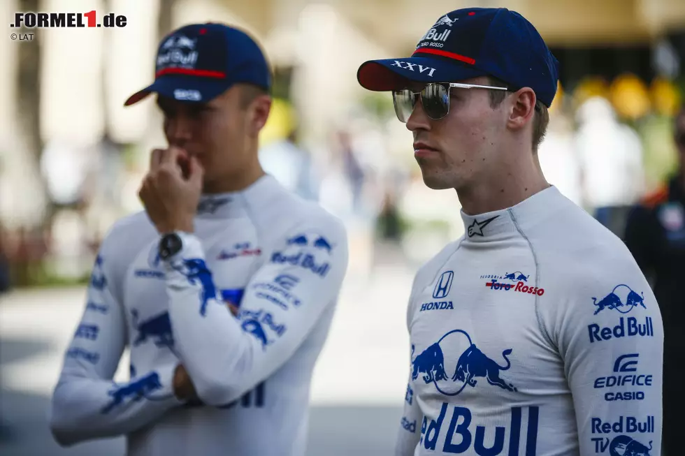 Foto zur News: Daniil Kwjat (Toro Rosso) und Alexander Albon (Toro Rosso)