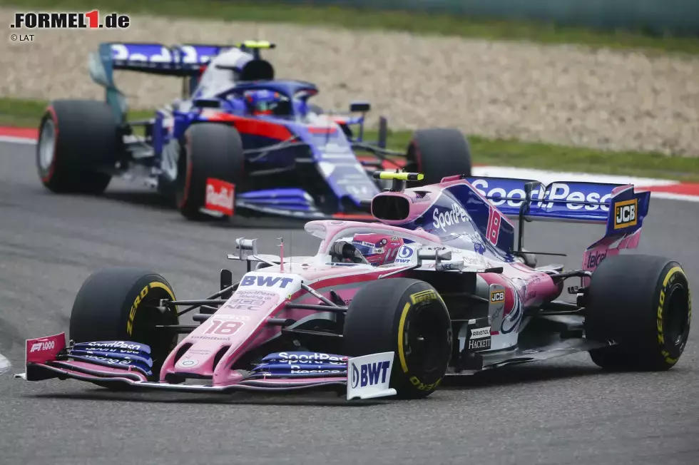 Foto zur News: Lance Stroll (Racing Point) und Alexander Albon (Toro Rosso)