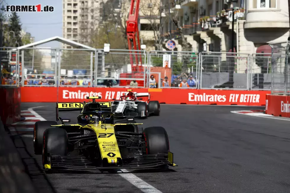 Foto zur News: Nico Hülkenberg (Renault) und Antonio Giovinazzi (Alfa Romeo)