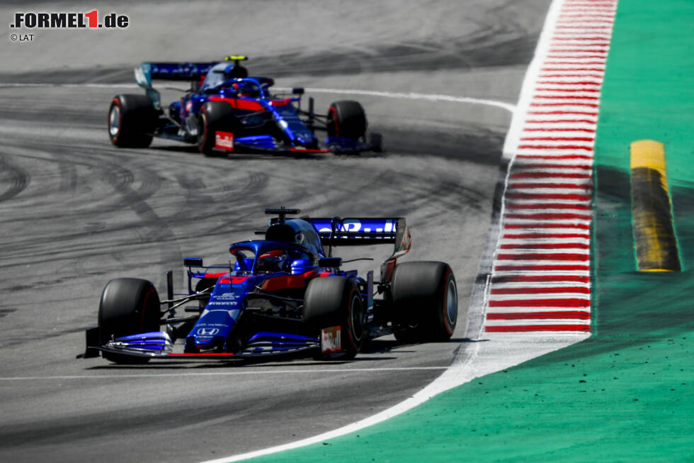 Foto zur News: Daniil Kwjat (Toro Rosso) und Alexander Albon (Toro Rosso)