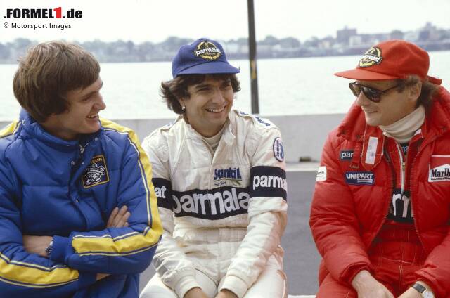 Foto zur News: Als Lauda 1982 in die Formel 1 zurückkehrt, ist auch das "Kapperl" wieder dabei. Jetzt und für die kommenden Jahrzehnte ausschließlich in Rot!