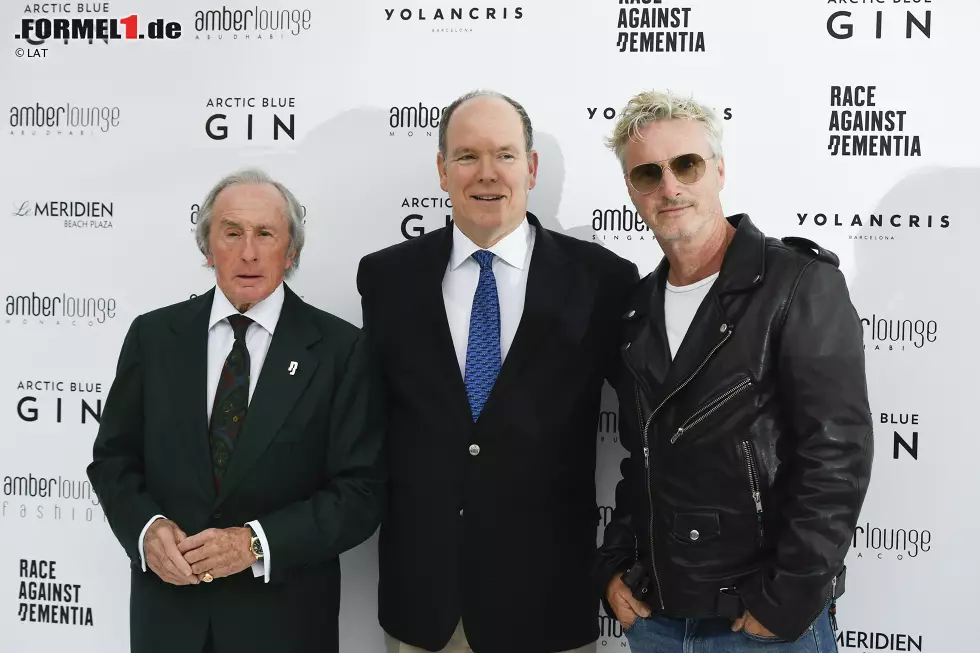 Foto zur News: Jackie Stewart, Fürst Rainier und Eddie Irvine