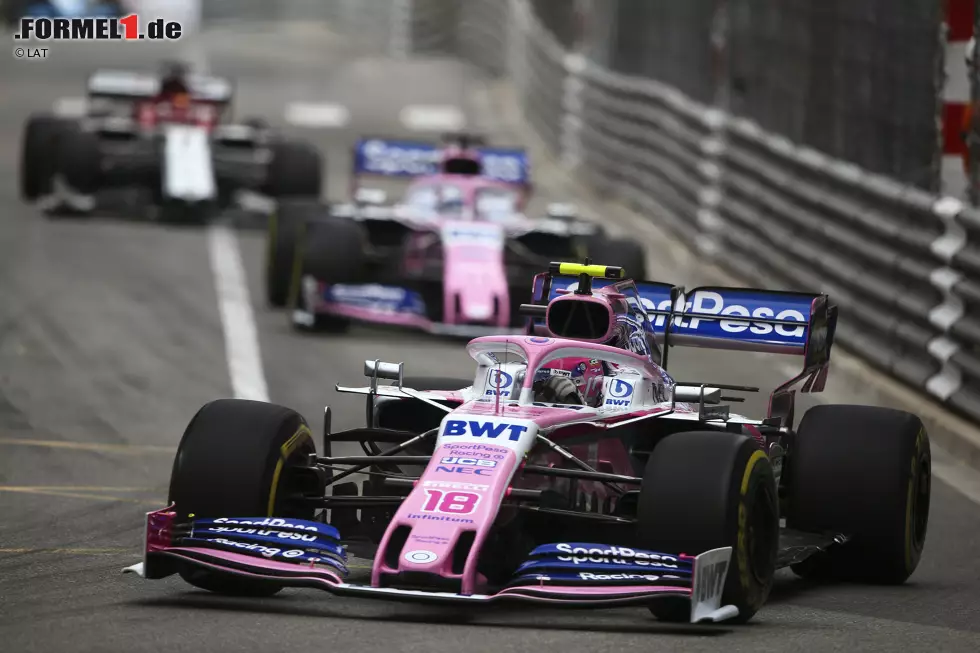 Foto zur News: Lance Stroll (Racing Point) und Sergio Perez (Racing Point)