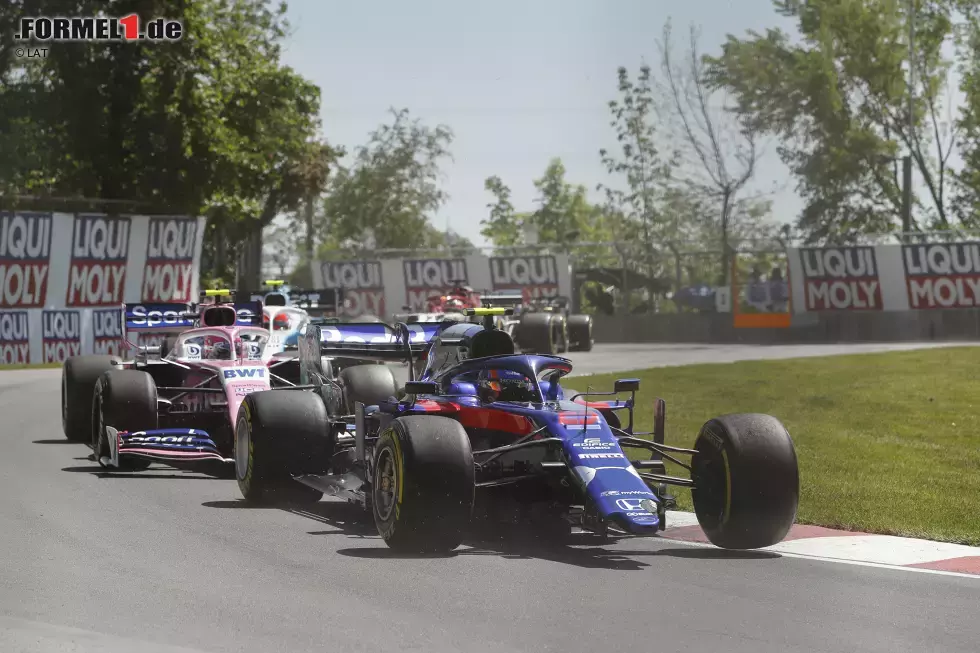 Foto zur News: Alexander Albon (Toro Rosso) und Lance Stroll (Racing Point)