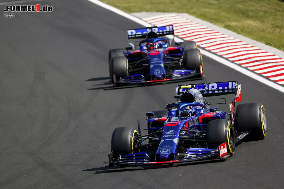 Foto zur News: Alexander Albon (Toro Rosso) und Daniil Kwjat (Toro Rosso)