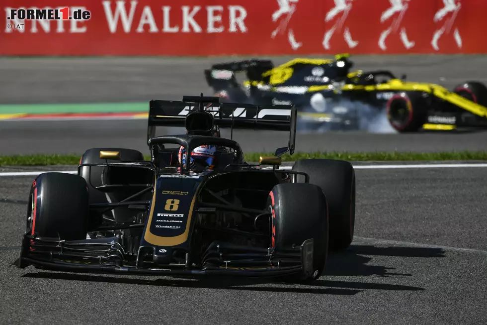 Foto zur News: Romain Grosjean (Haas) und Nico Hülkenberg (Renault)