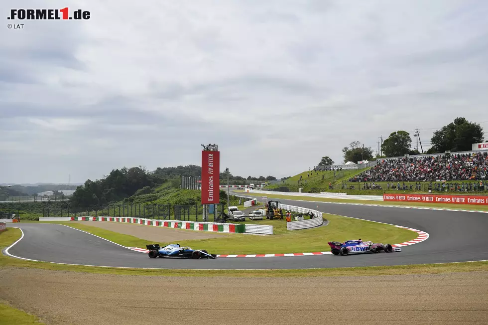 Foto zur News: Lance Stroll (Racing Point) und Robert Kubica (Williams)