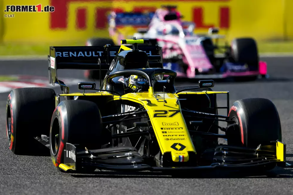 Foto zur News: Nico Hülkenberg (Renault) und Sergio Perez (Racing Point)