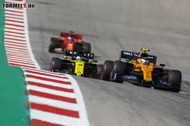 Foto zur News: Er fällt auch noch hinter Lando Norris und Daniel Ricciardo zurück, als sich seine Rundenzeiten zu stabilisieren beginnen