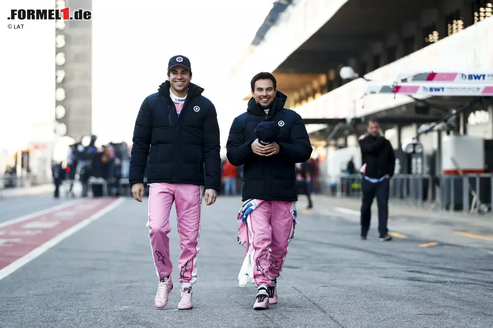 Foto zur News: Lance Stroll (Racing Point) und Sergio Perez (Racing Point)