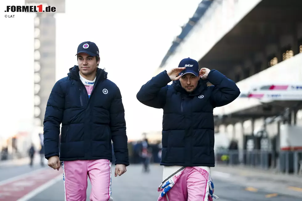 Foto zur News: Lance Stroll (Racing Point) und Sergio Perez (Racing Point)