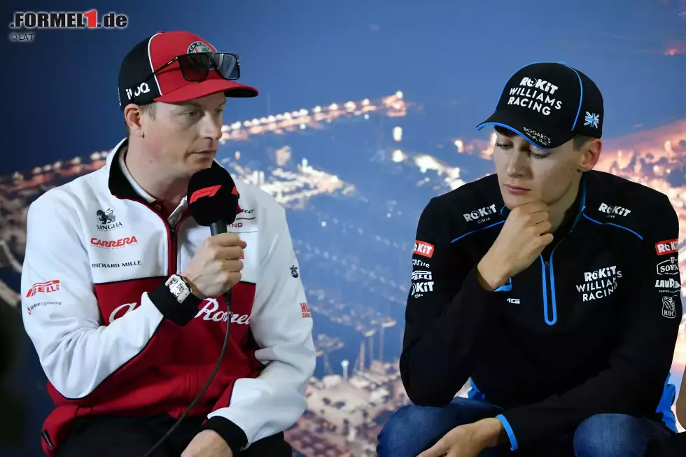 Foto zur News: Kimi Räikkönen (Alfa Romeo) und George Russell (Williams)