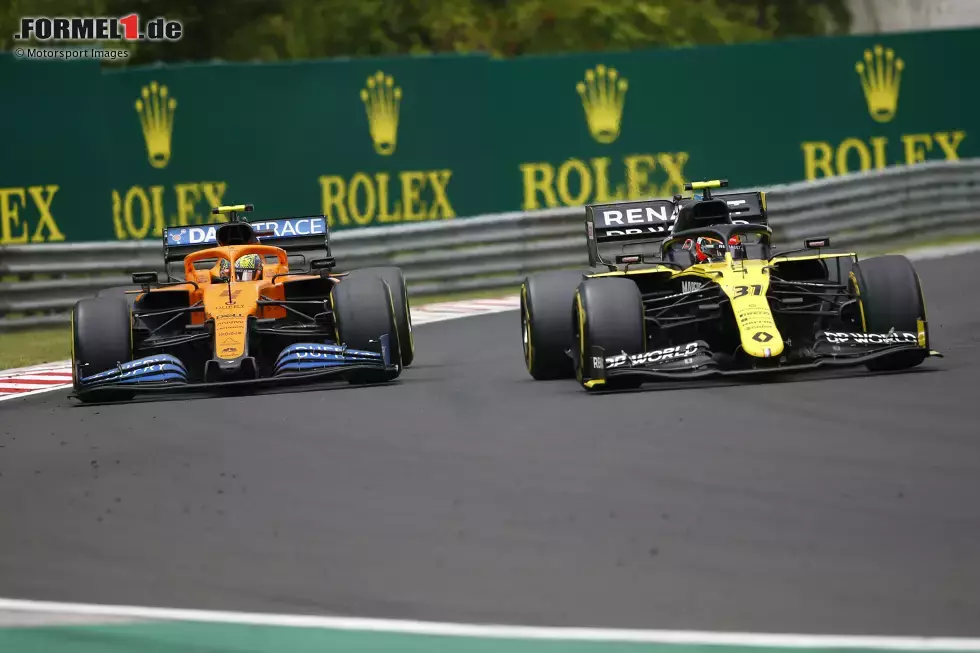 Foto zur News: Esteban Ocon (Renault) und Lando Norris (McLaren)