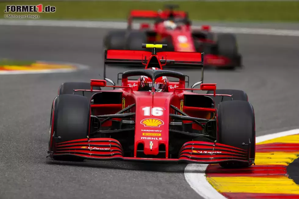 Foto zur News: Charles Leclerc (Ferrari) und Sebastian Vettel (Ferrari)