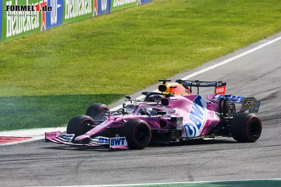 Foto zur News: Lance Stroll (Racing Point) und Max Verstappen (Red Bull)