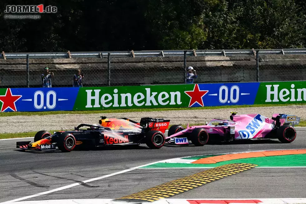 Foto zur News: Max Verstappen (Red Bull) und Lance Stroll (Racing Point)