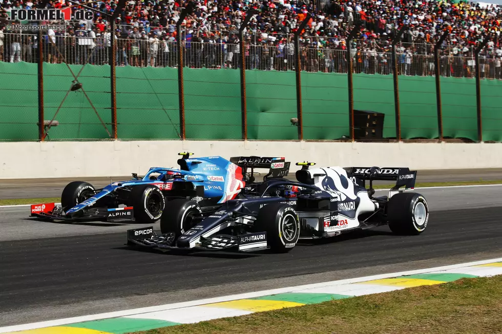 Foto zur News: Pierre Gasly (AlphaTauri) und Esteban Ocon (Alpine)