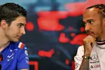 Foto zur News: Esteban Ocon (Alpine) und Lewis Hamilton (Mercedes)