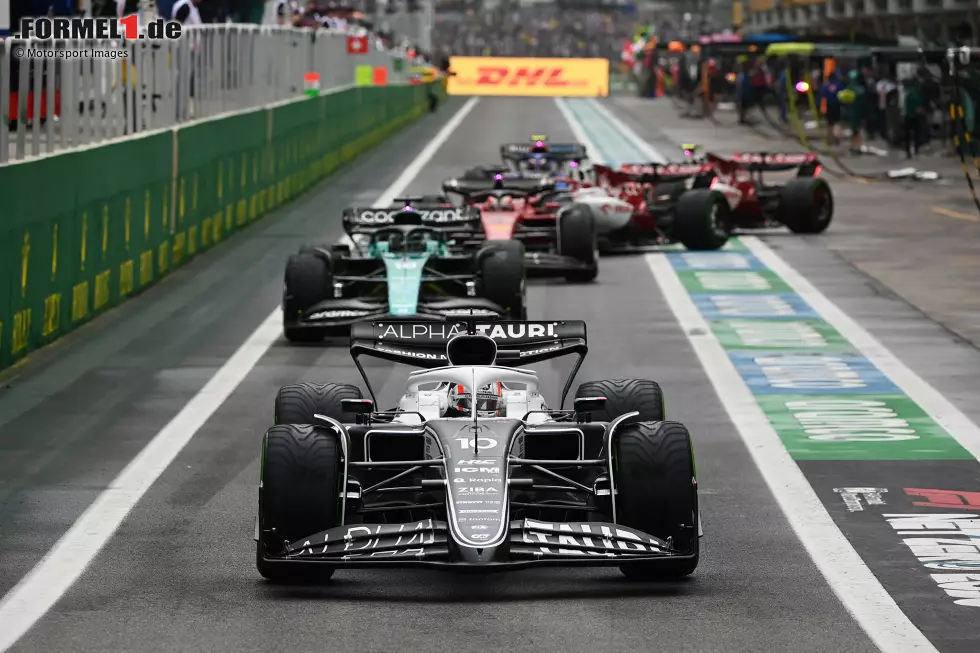 Foto zur News: Pierre Gasly (AlphaTauri), Lance Stroll (Aston Martin) und Charles Leclerc (Ferrari)