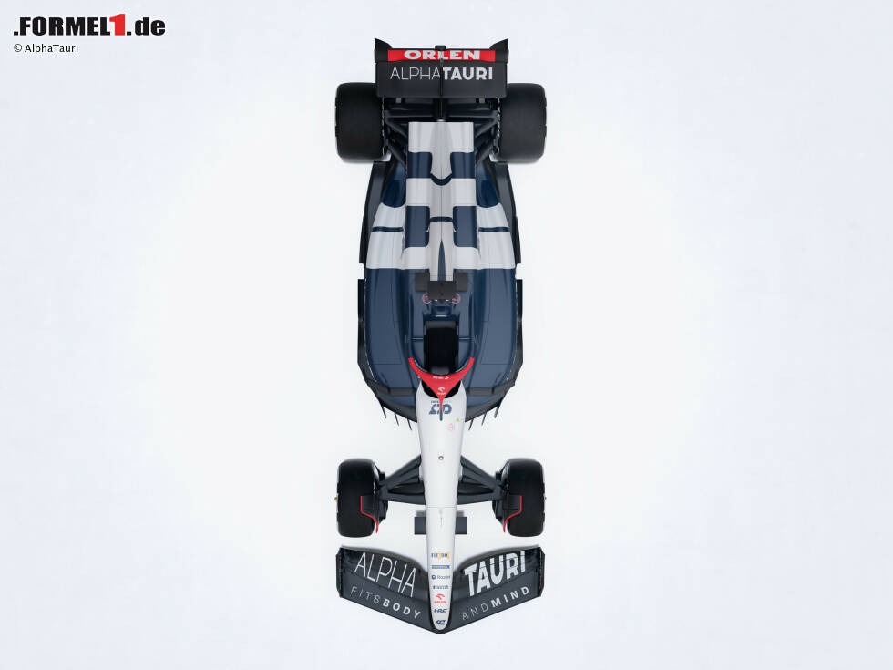 Foto zur News: Digitales Rendering des AlphaTauri AT04 für die Formel-1-Saison 2023