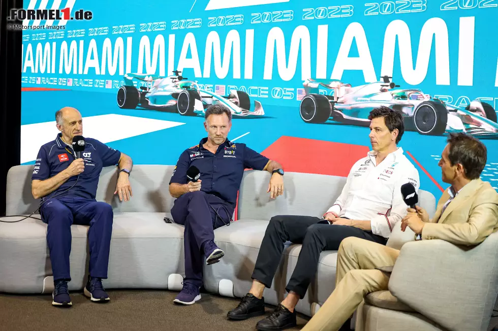 Foto zur News: Franz Tost, Christian Horner und Toto Wolff