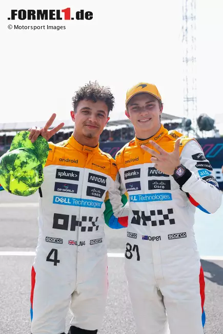 Foto zur News: Lando Norris (McLaren) und Oscar Piastri (McLaren)