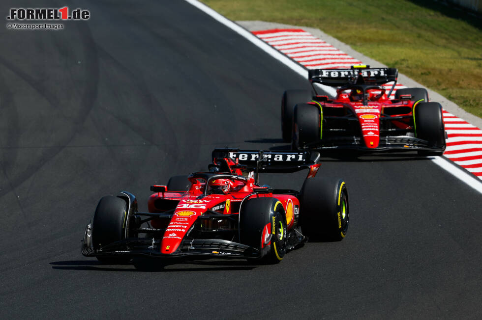 Foto zur News: Charles Leclerc (Ferrari) und Carlos Sainz (Ferrari)