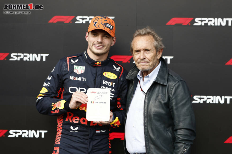 Foto zur News: Max Verstappen (Red Bull) mit Jacky Ickx