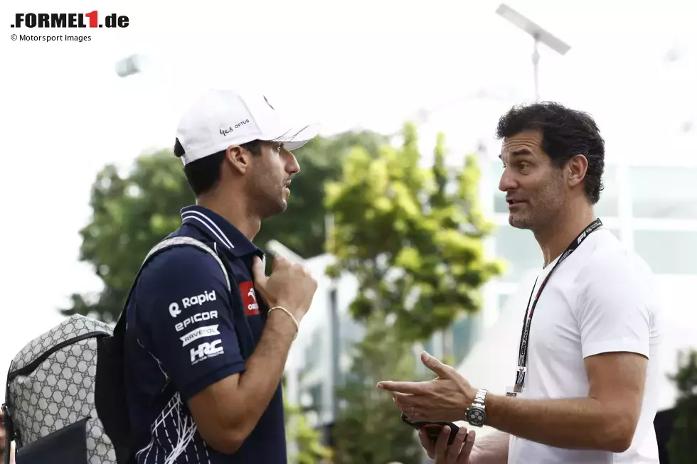 Foto zur News: Daniel Ricciardo und Mark Webber