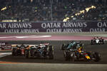 Foto zur News: Sergio Perez (Red Bull), George Russell (Mercedes) und Valtteri Bottas (Alfa Romeo)