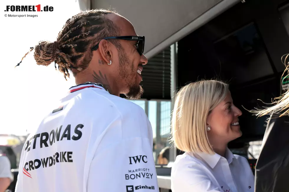 Foto zur News: Lewis Hamilton (Mercedes) und Susie Wolff